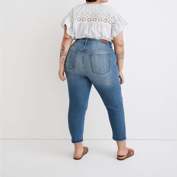 NEW Madewell Plus Perfect Vintage Crop Jean in Gooding Wash size 24W - Picture 9 of 10